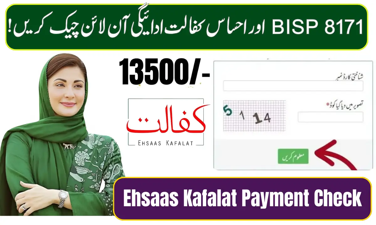 BISP 8171 & Ehsaas Kafalat Payment Check Online