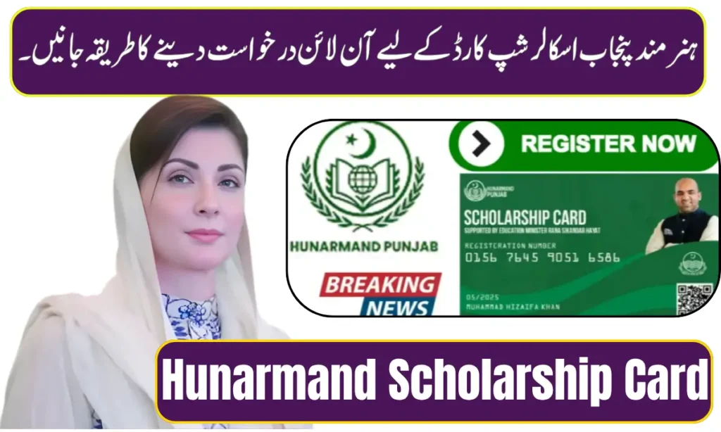 Current image: CM Punjab Hunarmand Scholarship Card