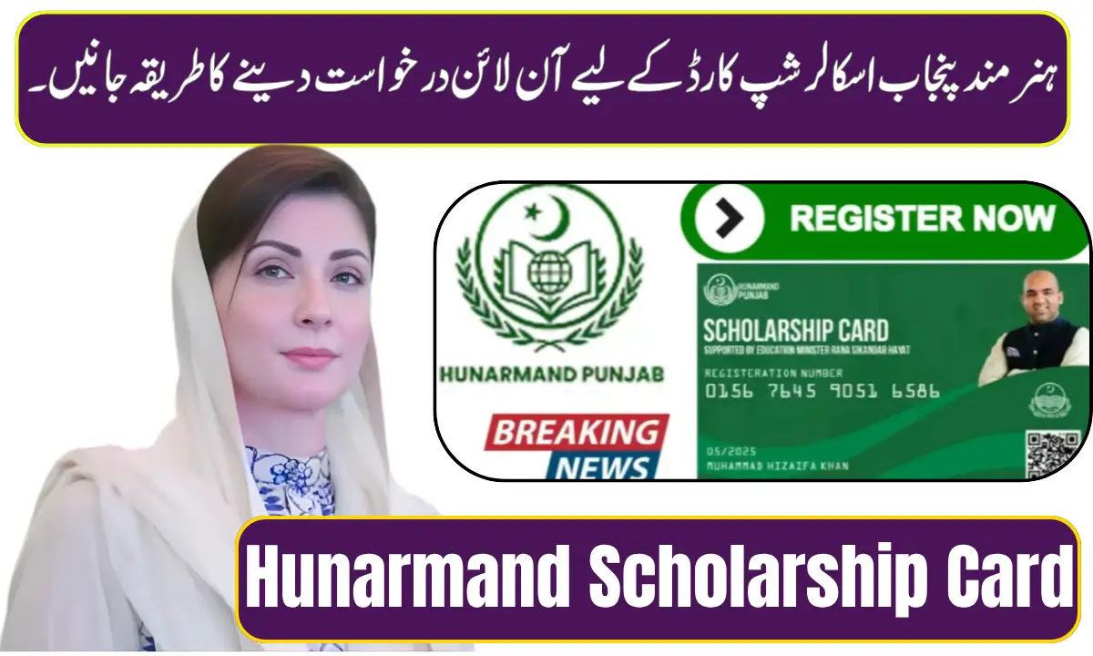 CM Punjab Hunarmand Scholarship Card
