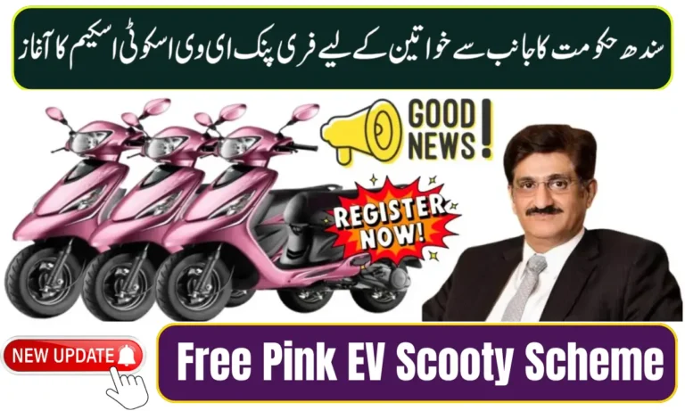 Free Pink EV Scooty Scheme in Sindh for Women