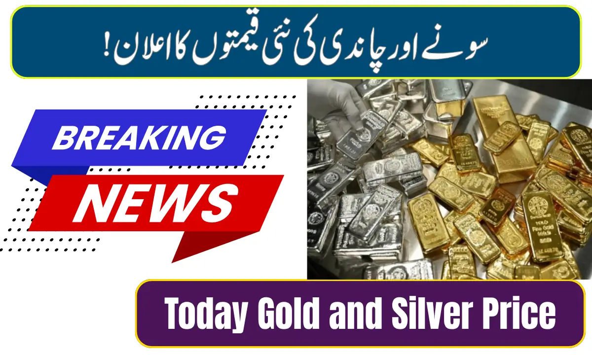Today Gold and Silver Price in Pakistan
